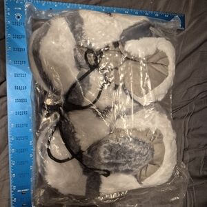 Men's White and Gray Sneakers